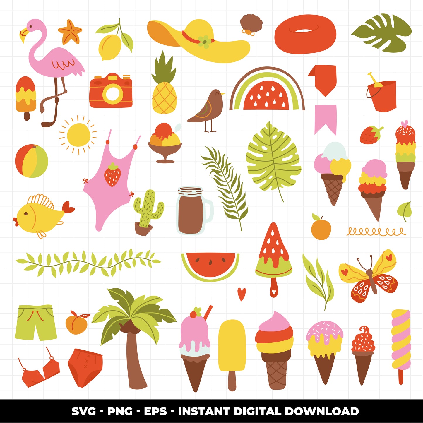 COD1044 Summer svg, summer printable, summer vector, beach svg, ice cream svg