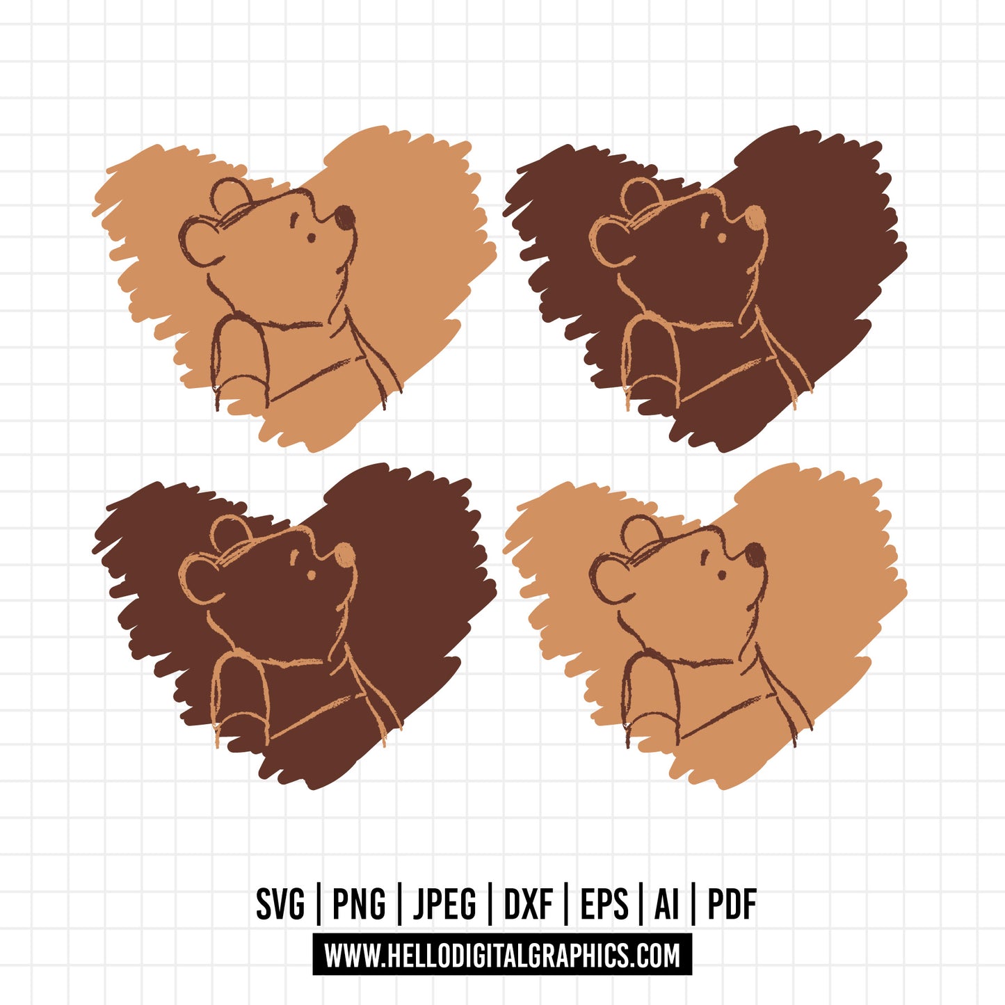 COD1101 Winnie the pooh svg, winnie the pooh baby svg, disney svg, Pooh t shirt design