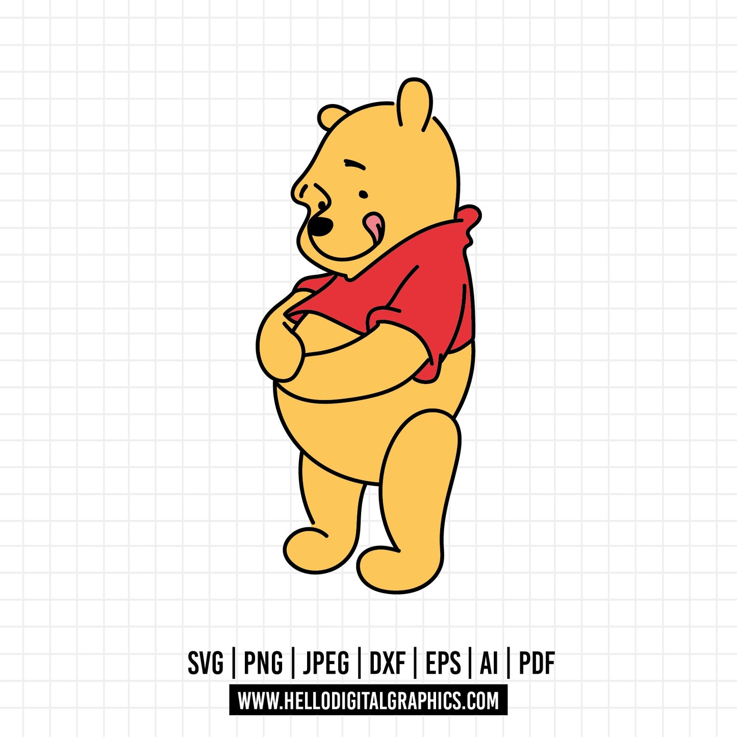 COD1134 Winnie the pooh svg, Winnie the Pooh Png, Disney svg