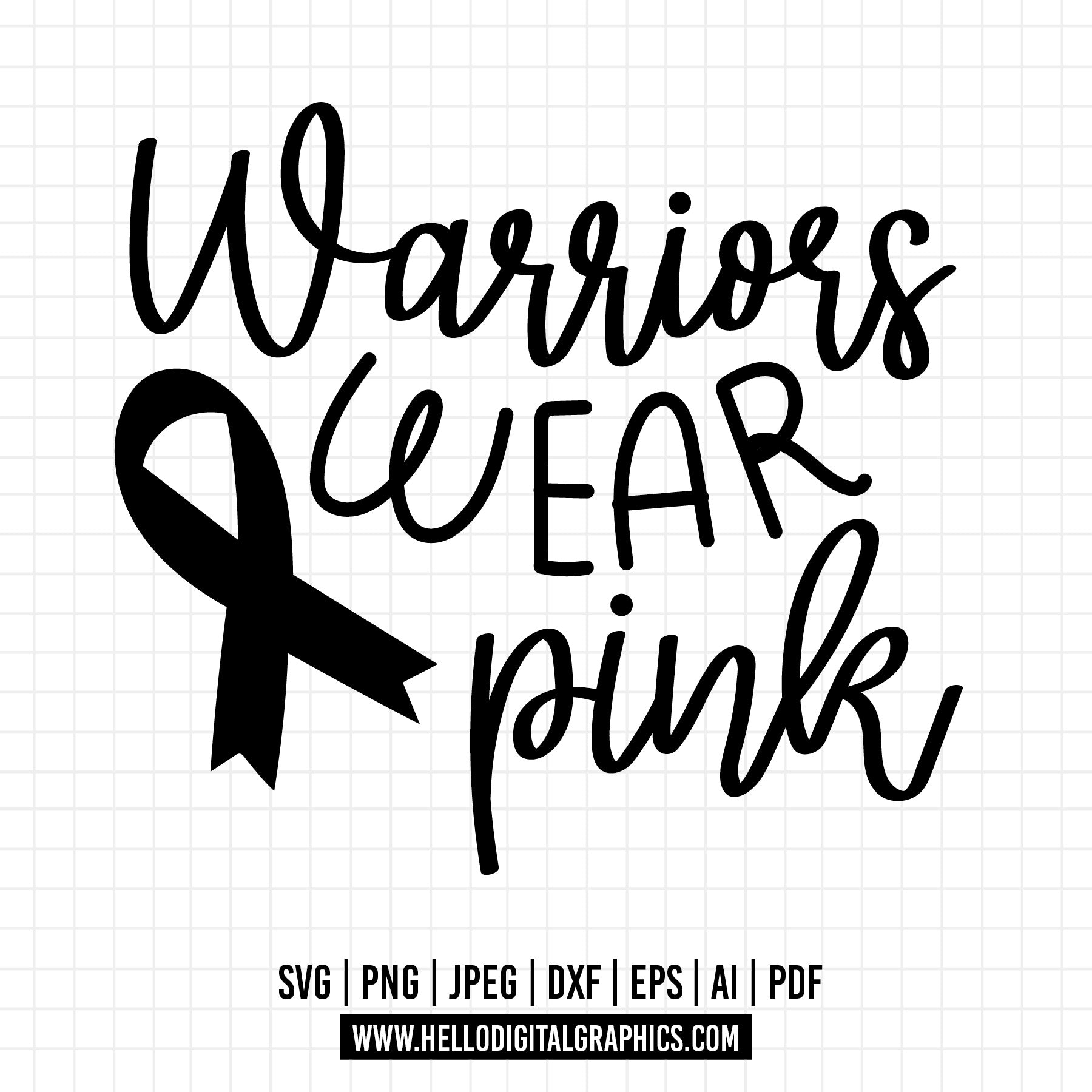 Cod1160 Warriors Wear Pink Svg Breast Cancer Awareness Rainbow Svg C Hello 1501