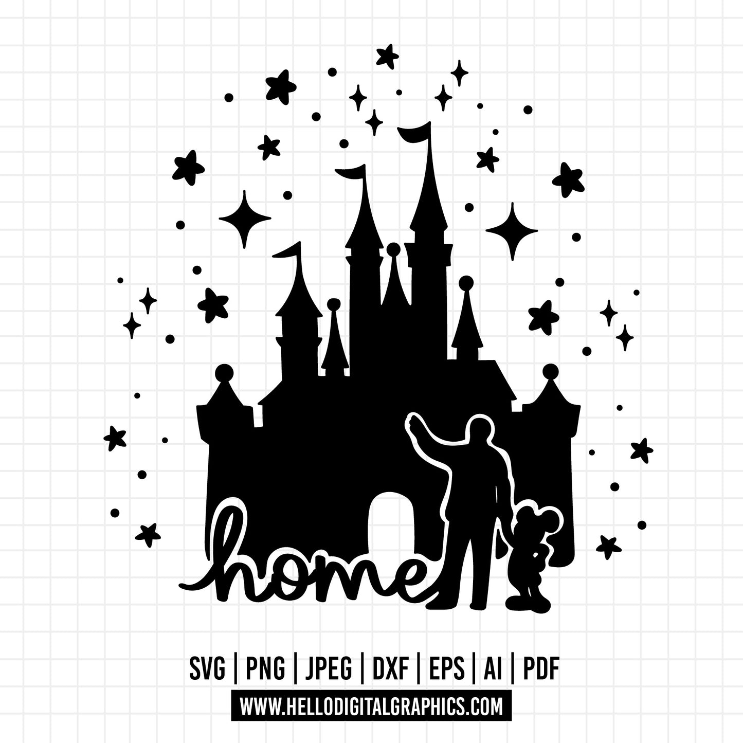 COD1225 Home svg, Magical Svg, Mickey Svg, Castle svg, Disney svg, Magical svg, Disney quote
