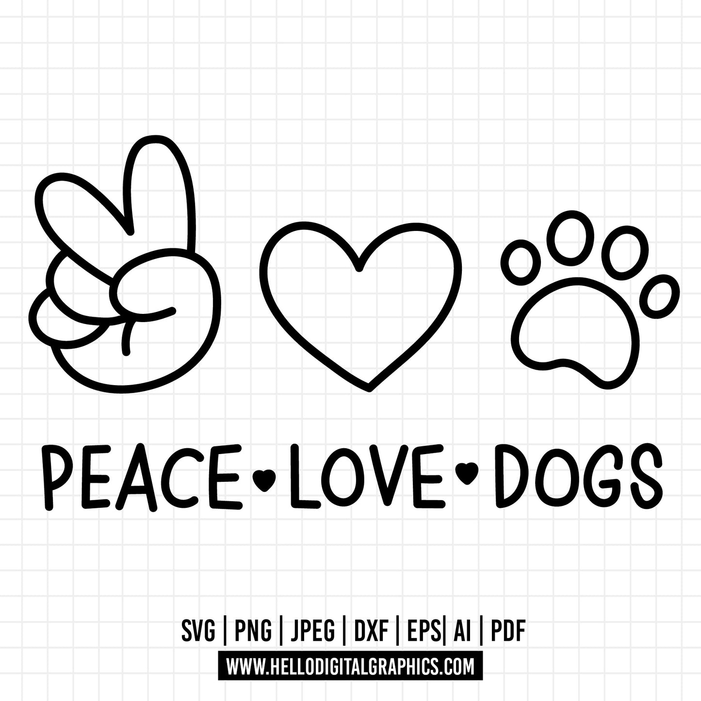COD1228 All you need is love and a dog svg, dog svg, paw svg, dog mom svg, puppy svg, dog lover svg
