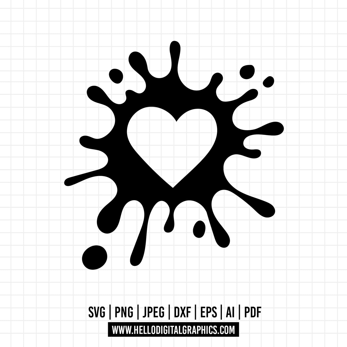 COD1231 Paint Splatter SVG, Bundle, Paint Splats Svg, Paint Svg, Clipart, Vector, Ink splatter, Paint streak blob, Cut File for Cricut