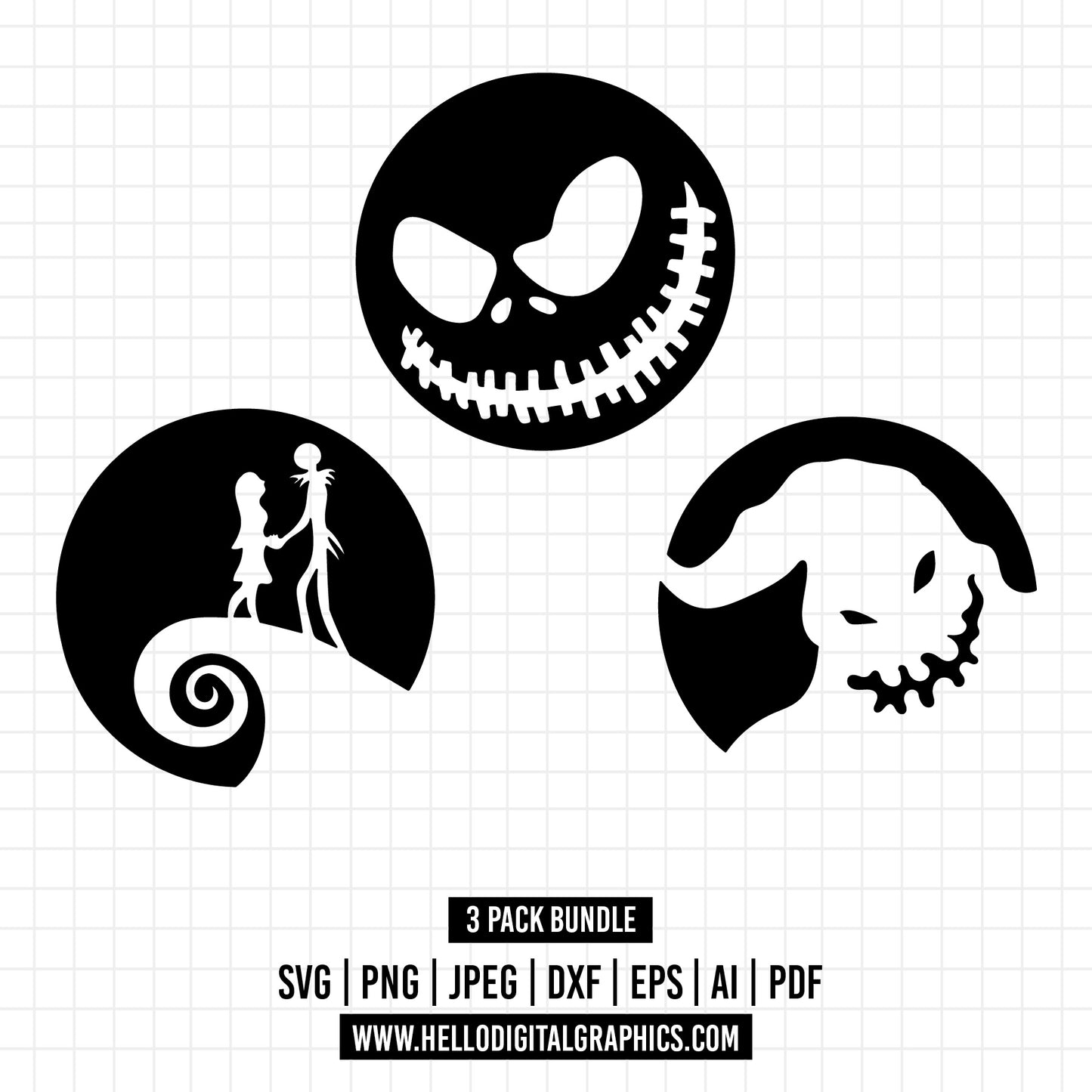 COD1271- Nightmare Before Christmas svg ,Jack Skellington svg , Halloween svg, Christmas svg, Oogi boogie svg