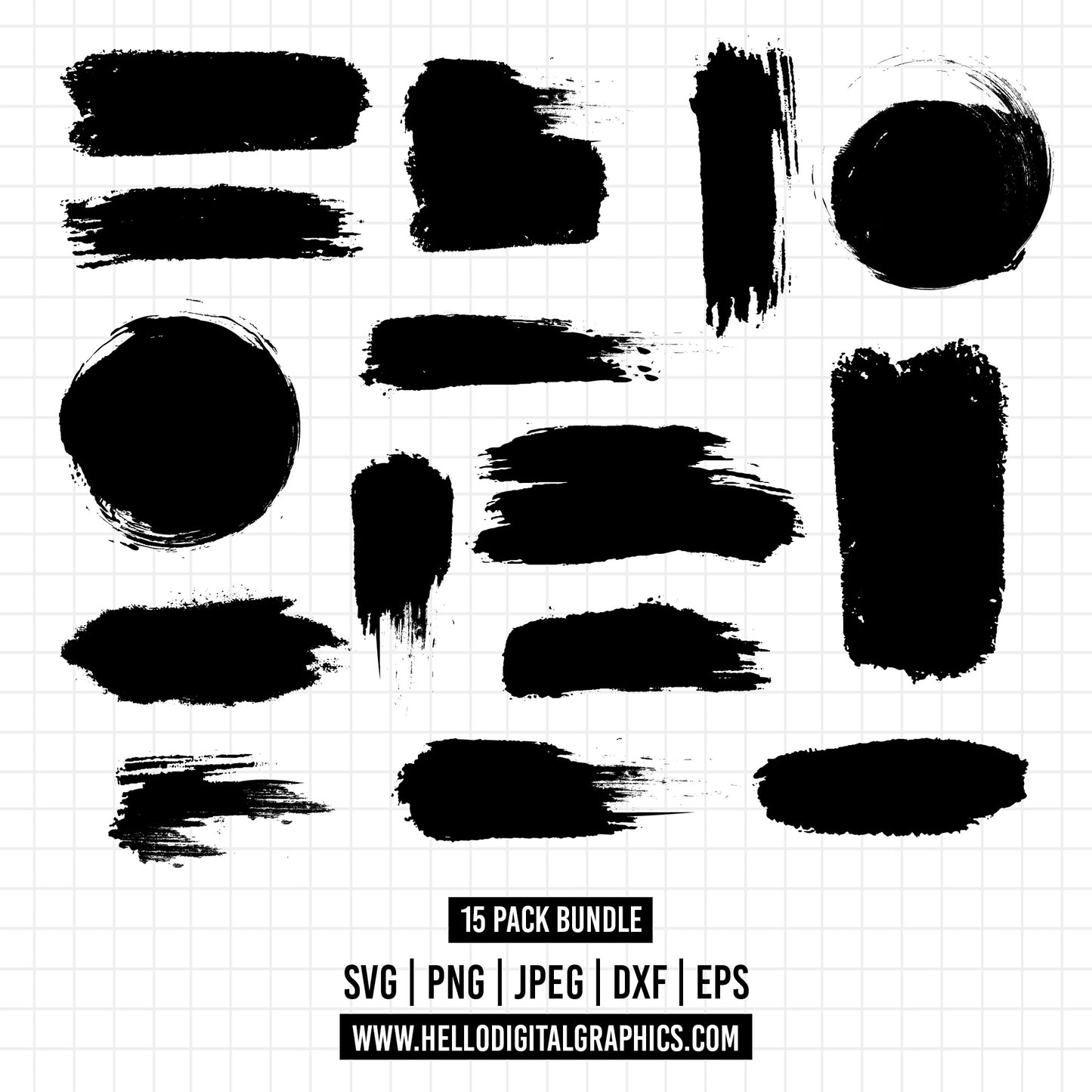 COD1309 - Paint Splatter SVG, Bundle, Paint Splats Svg, Paint Svg, Clipart, Vector, Ink splatter, Paint streak blob, Cut File for Cricut