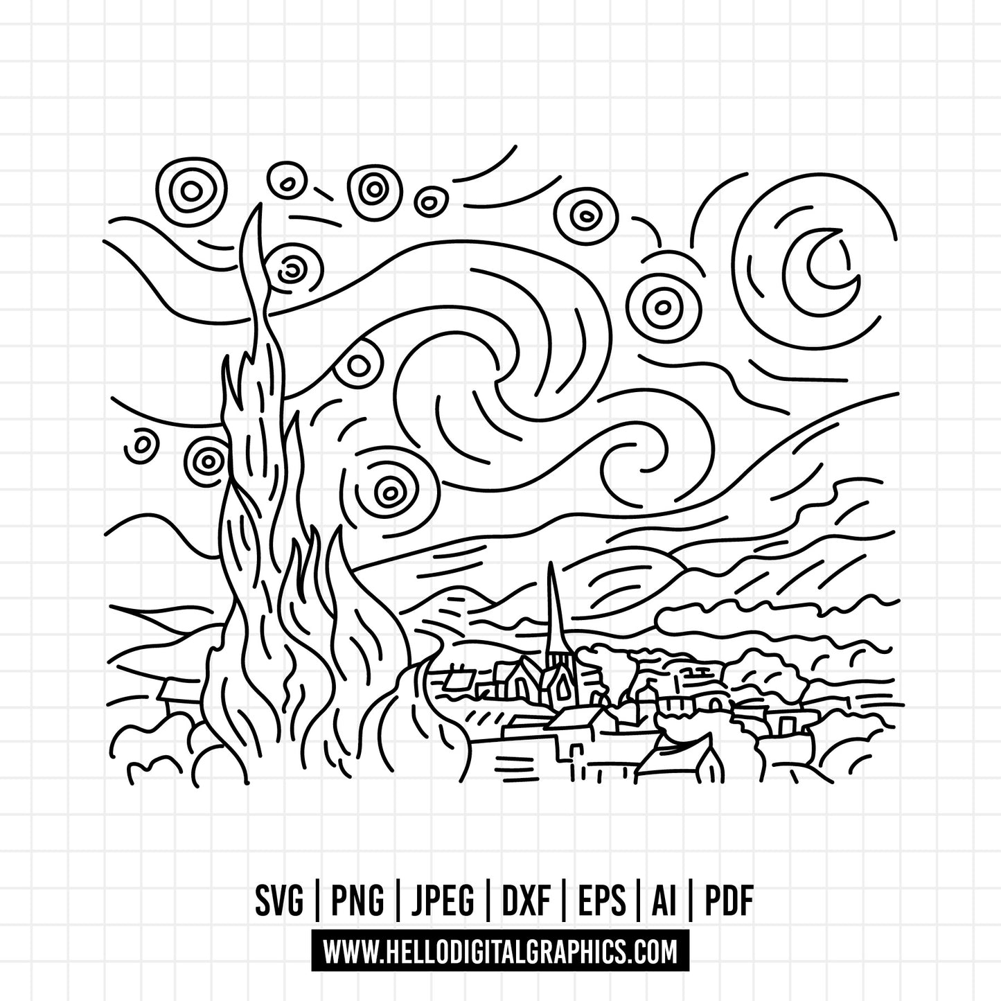 COD1311 - Painter, Artist, Fine Art SVG/ art clipart/painter SVG/Sketch/Hand-drawn clipart /angel svg/Cut Files Cricut/Silhouette