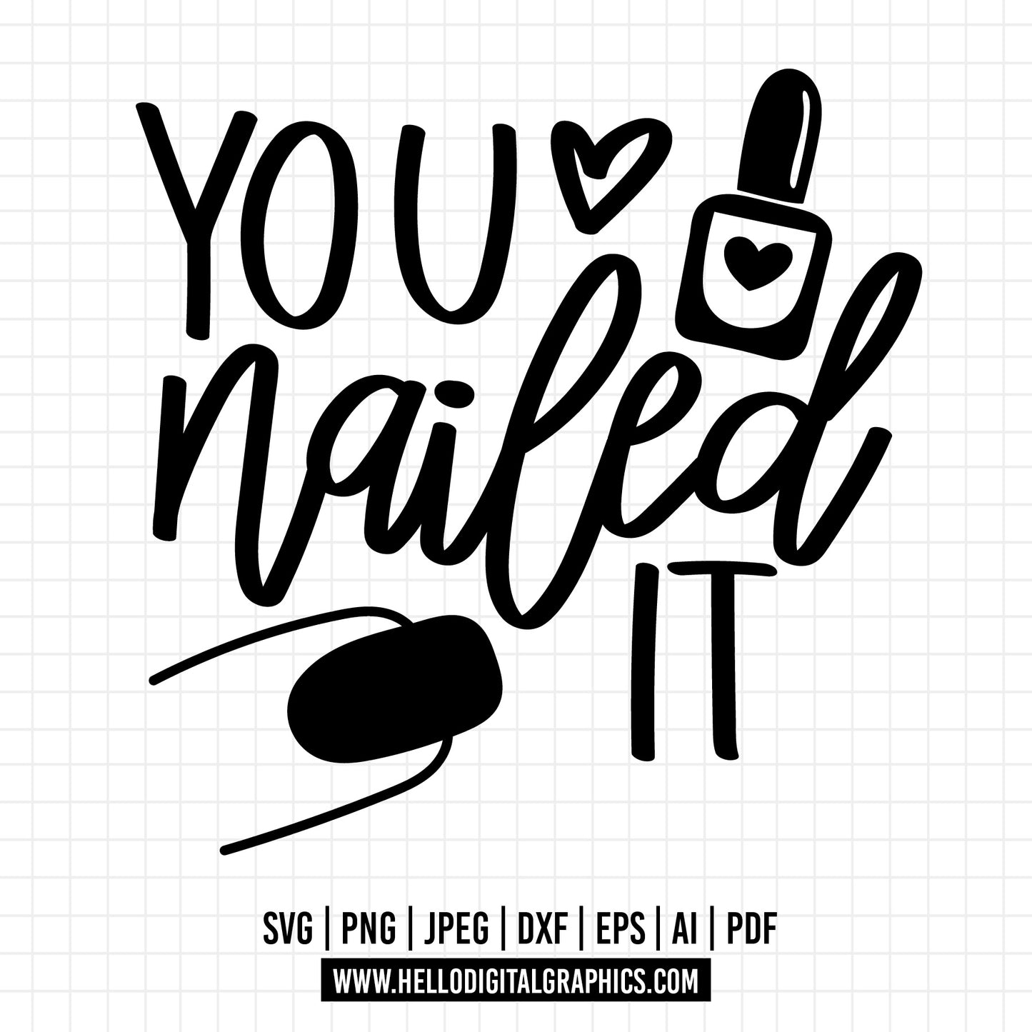 COD1315 - Nail art SVG bundle, Girl Hand svg, Nail art Cut file, Nail tech svg,Nail Polish svg, Nail svg, Manicure svg,Fashion svg