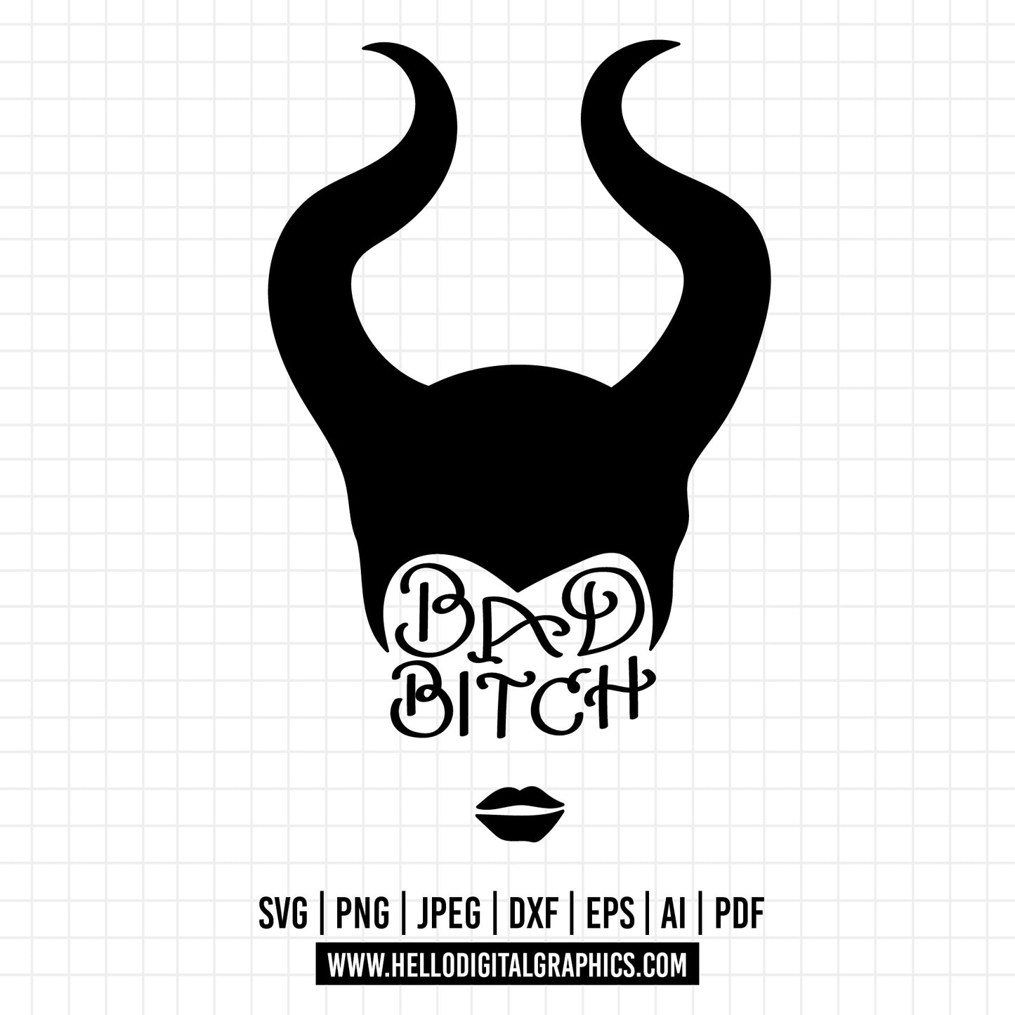 COD1319 - Bad bitch svg, Princess Witch Villain Maleficent Halloween Sweatshirt, Maleficent Halloween