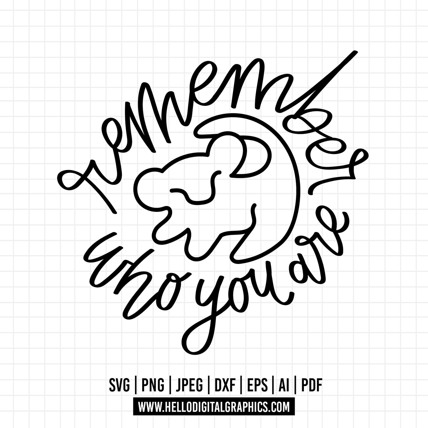 COD1337- Remember who you are svg, Hakuna Matata svg, It means no worries svg, Lion King Svg, Disney svg