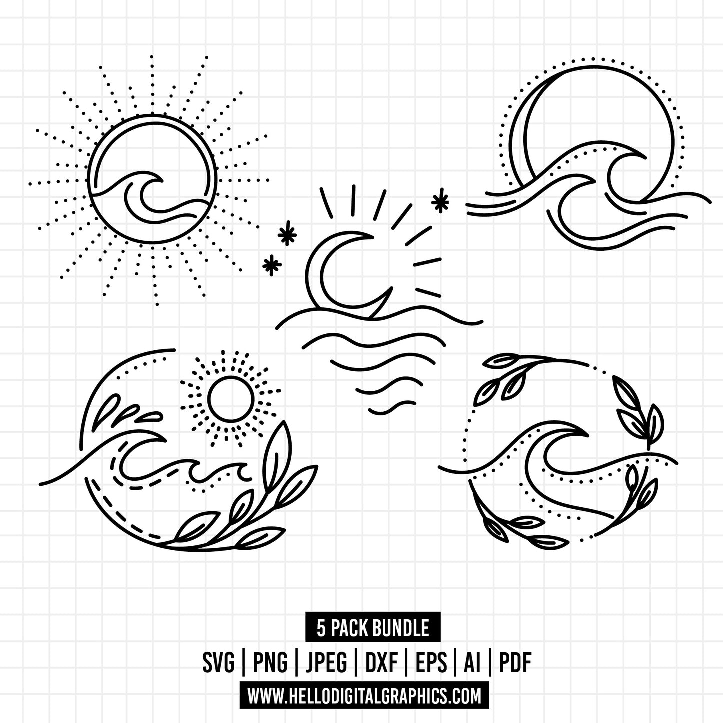 COD1339- Ocean svg, Beach svg bundle, sea svg, beach svg, Summer vibes svg