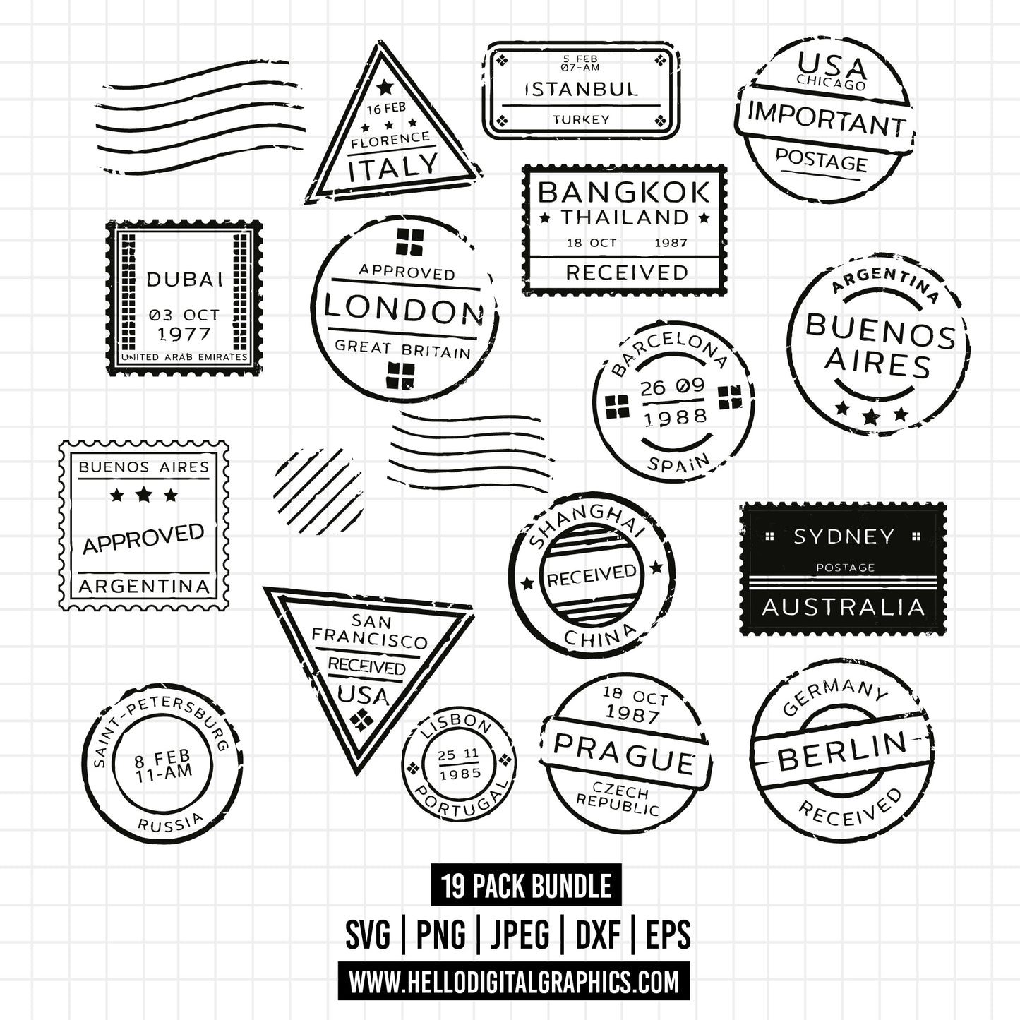 COD1357 - Travel Stamp svg, Stamp Svg Bundle, USA Stamps, All state stamp svg, Stamp clipart svg, Stamps Tourism, Vector Stamps, Postmark