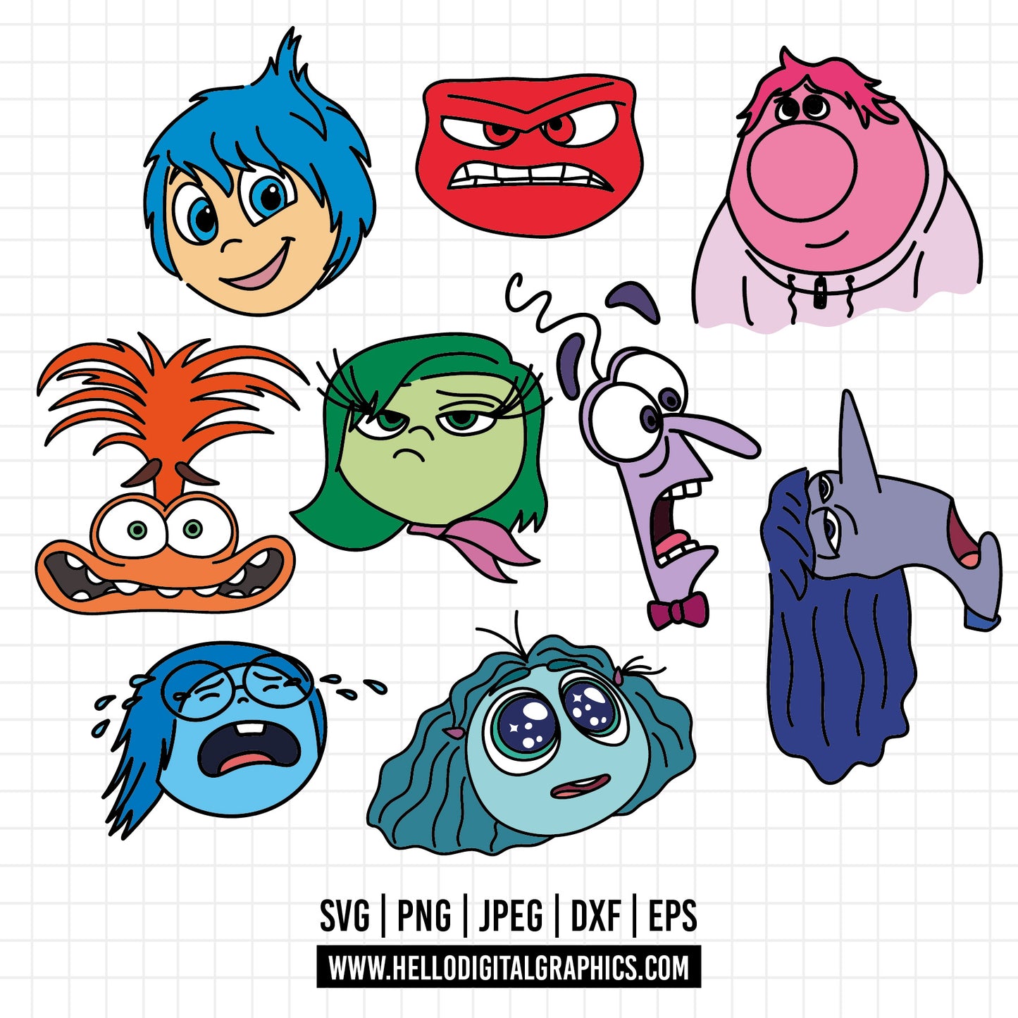 COD1514 - Inside out 2 svg, Anxiety Inside Out 2 svg, Inside Out 2 Clipart, inside out PNG