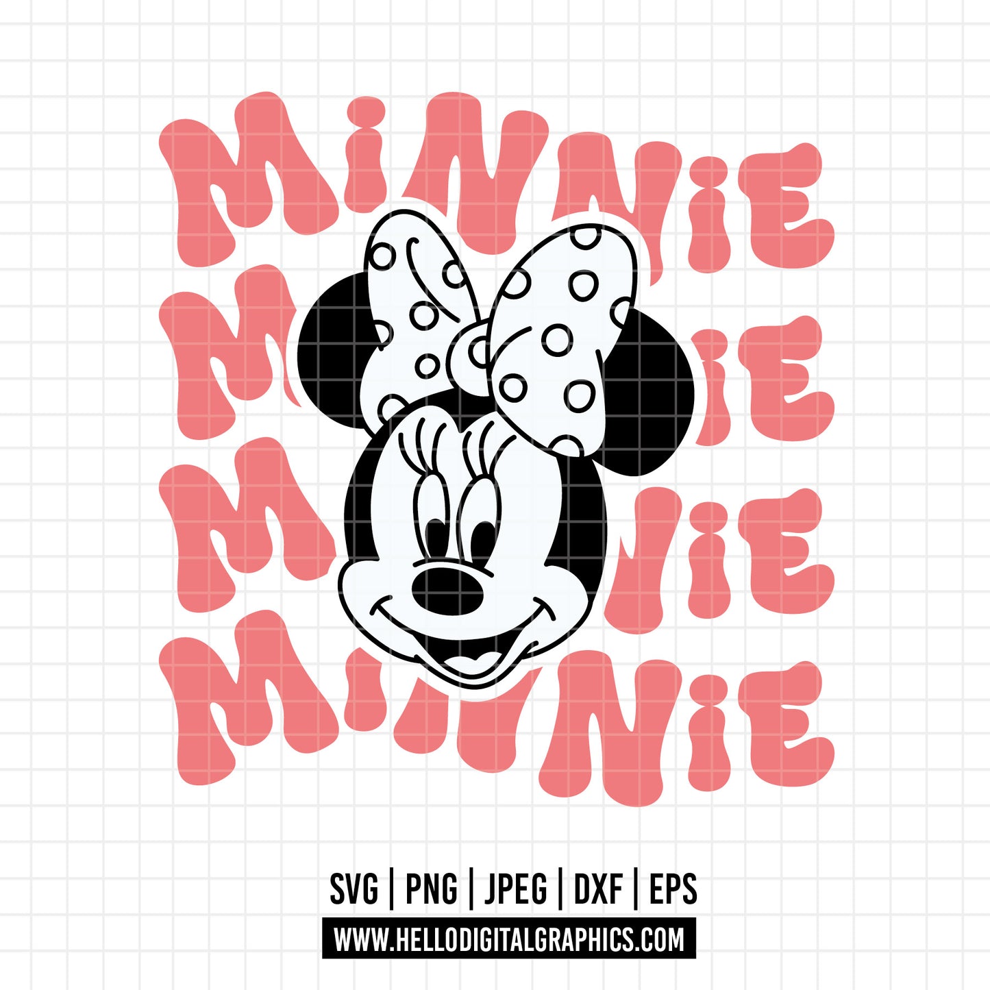 COD1584 - Minnie mouse svg, Disney svg, minnie svg, Silhouette, Cricut