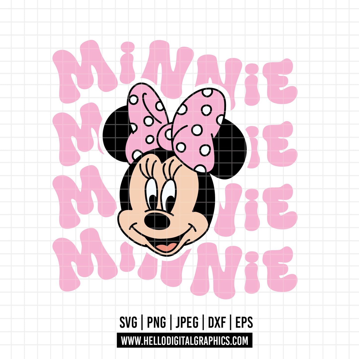 COD1586 - Minnie mouse svg, Disney svg, minnie svg, Silhouette, Cricut