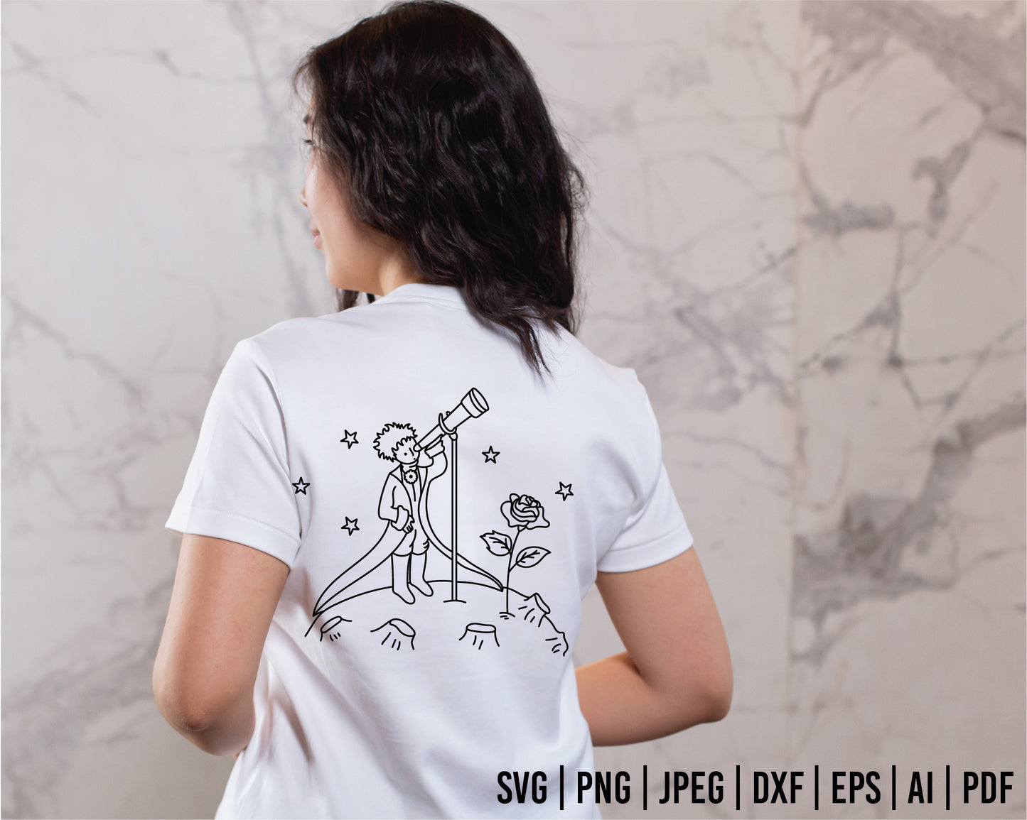 COD15- The Little Prince and the fox SVG, The Little Prince Svg, The Little Prince Clipart, Le Petit Prince Art, Cricut, Silhouette