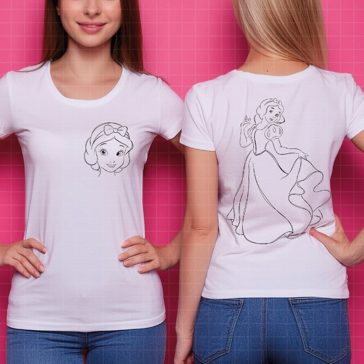 COD1678 -Snow White png, Princess png, Snow White and the Seven Dwarfs png, outline png, disney png