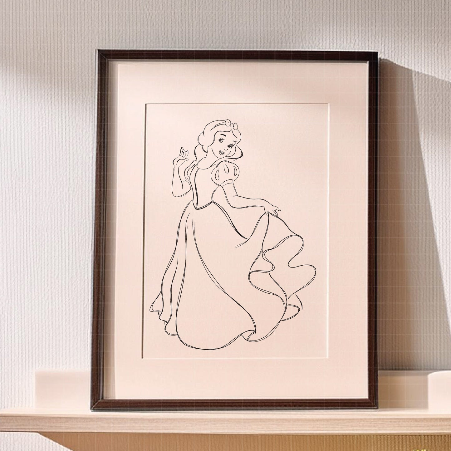 COD1678 -Snow White png, Princess png, Snow White and the Seven Dwarfs png, outline png, disney png