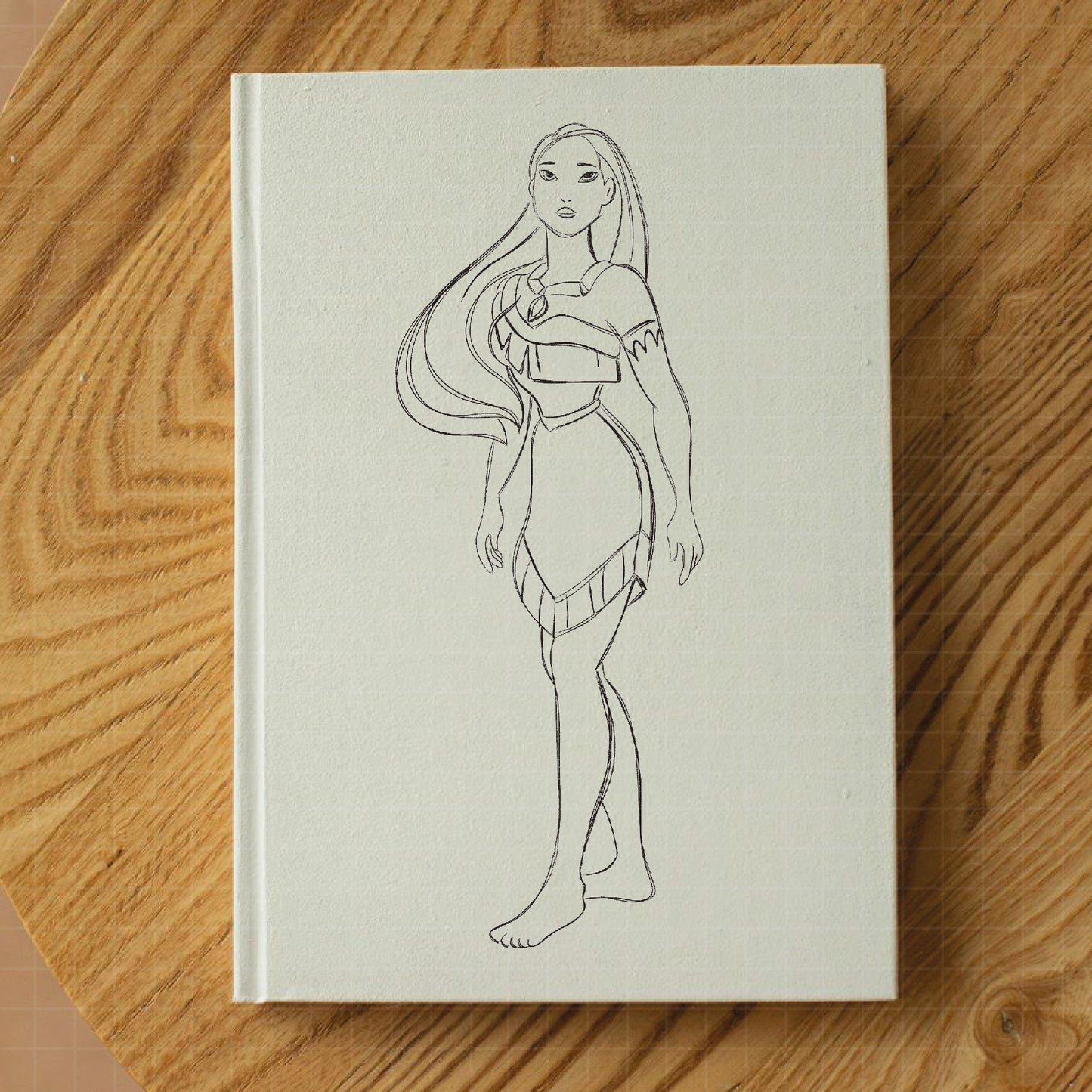 COD1680- Pocahontas png, nature png, princess sketch png, outline png, Disney sketch png