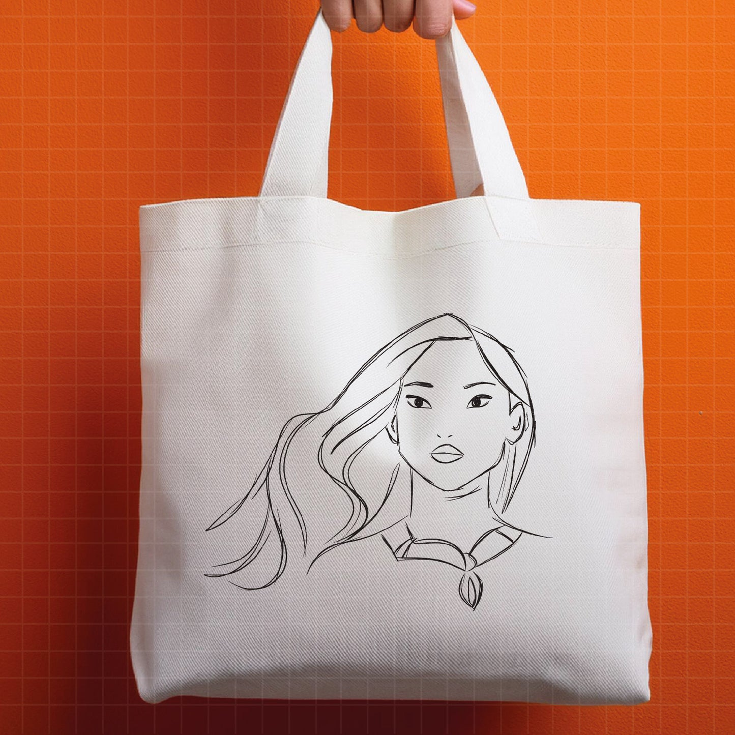 COD1680- Pocahontas png, nature png, princess sketch png, outline png, Disney sketch png