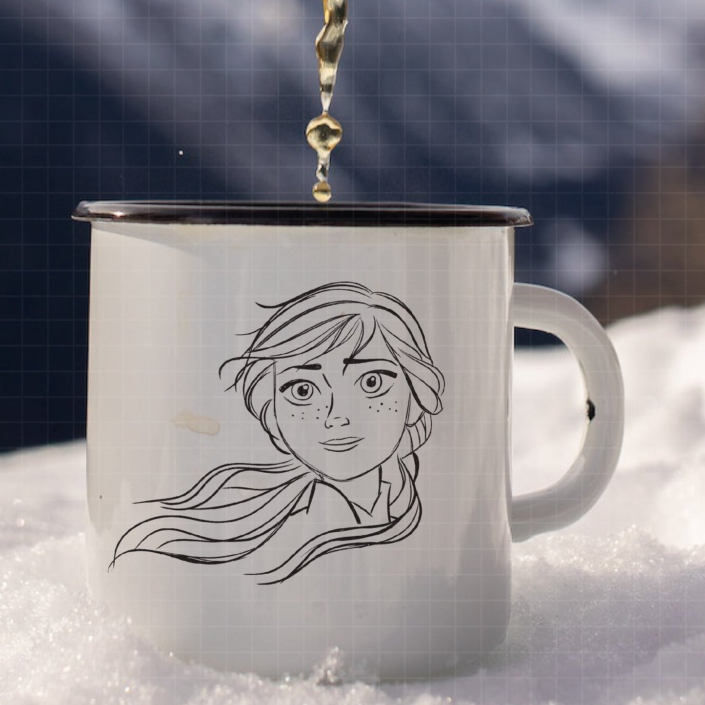 COD1682- Frozen png, Anna png, Princess sketch png, Disney png