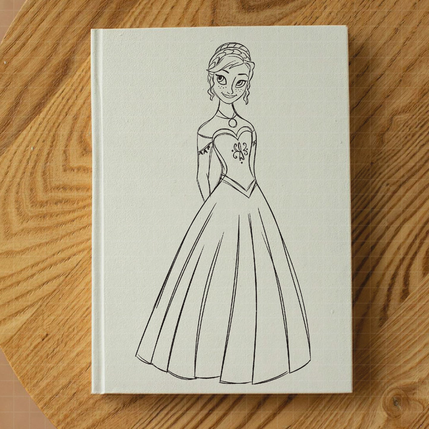 COD1682- Frozen png, Anna png, Princess sketch png, Disney png