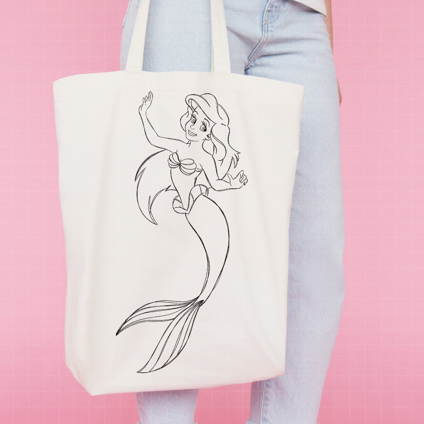 COD1684- Little Mermaid png, Ariel png, Outline png, Princess sketch png, disney png