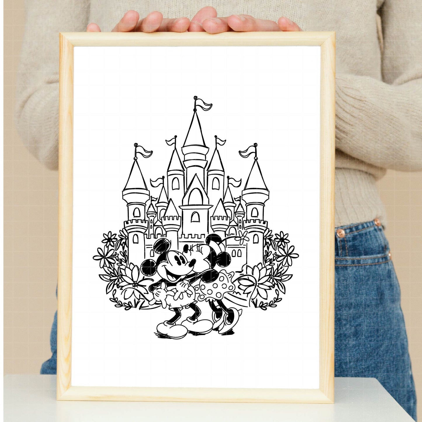 COD1712- Mickey and Minnie svg, Magic Kingdom svg, Castle svg, disney castle svg, disney svg, cricut, silhouette
