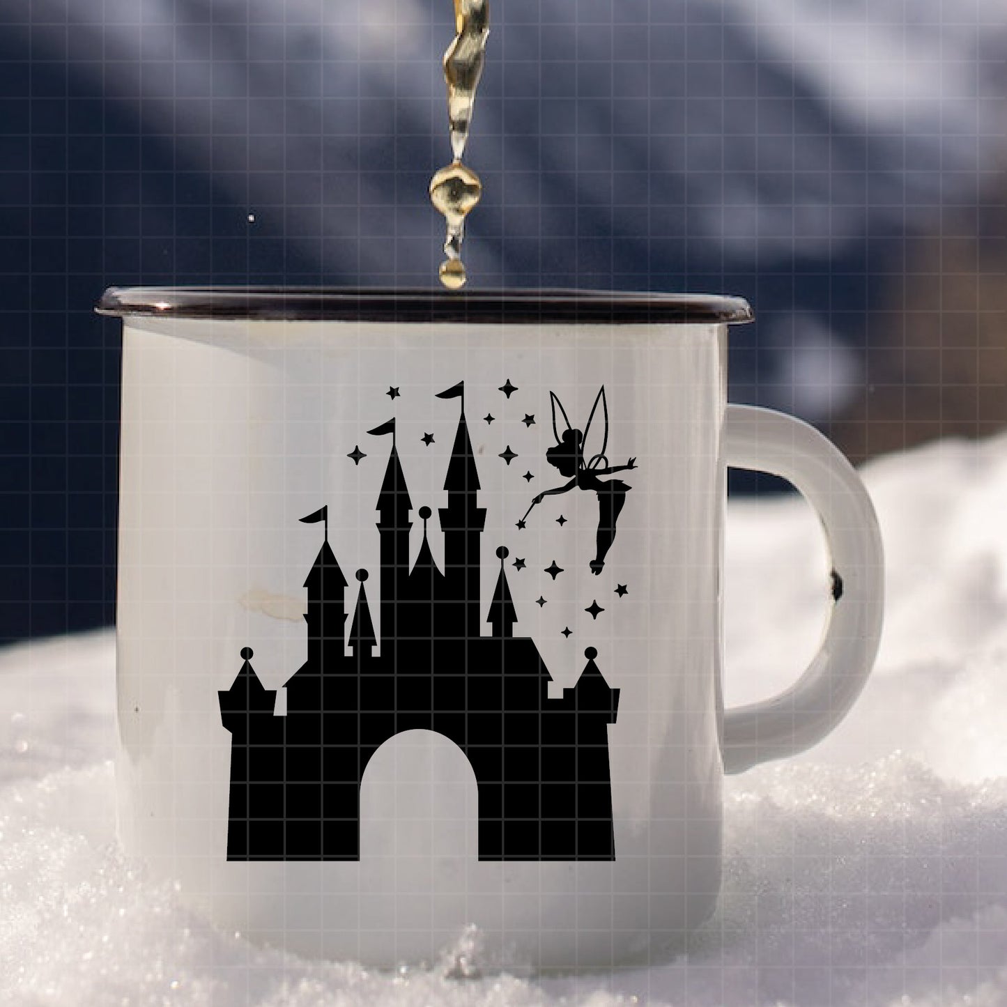 COD1716- Castle svg, disney castle svg, disney svg, tinker bell svg, cricut, silhouette