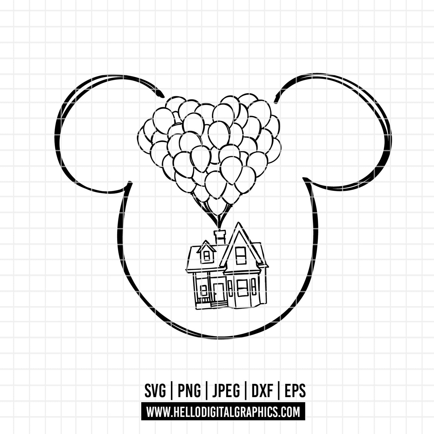 COD1754 - Up Movie svg, Adventure Is Out There svg, Up Balloon Shirt, Carl, Dug, Russel, Kevin, Balloon Shirt svg, Up PNG, Up Clipart, Up svg