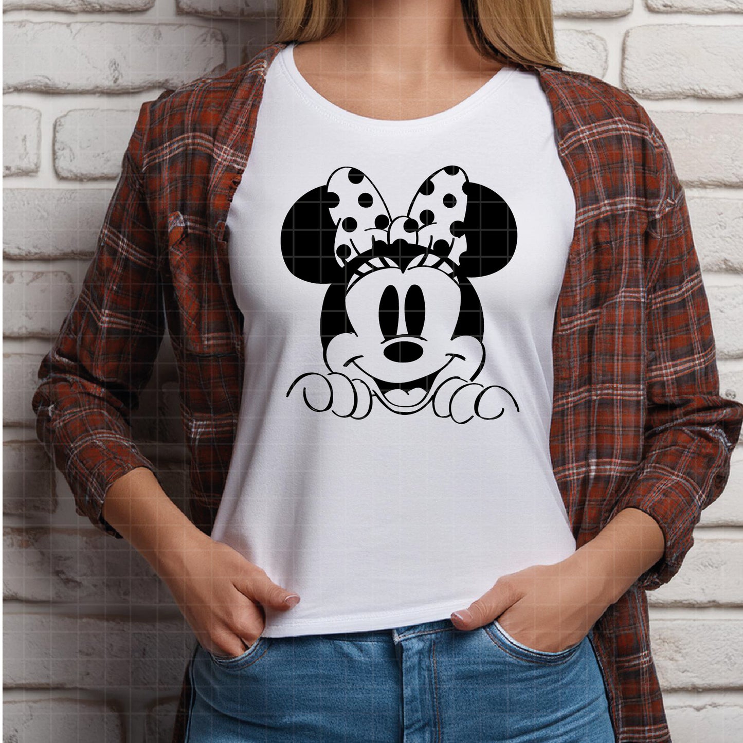 COD1789 - Minnie mouse svg, Disney svg, minnie svg, Silhouette, Cricut, minnie dtf