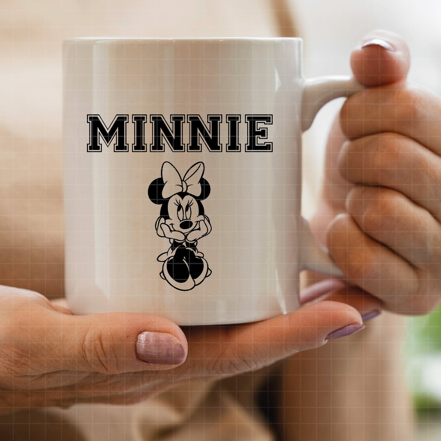 COD1824 - Minnie svg, Minnie Mouse head svg, svg cutting file, disney svg