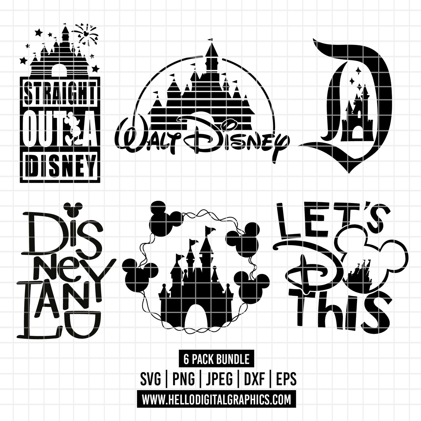 COD1836- The happiest place on earth svg, Castle svg, disney castle svg, disney svg, magic svg, cricut, silhouette
