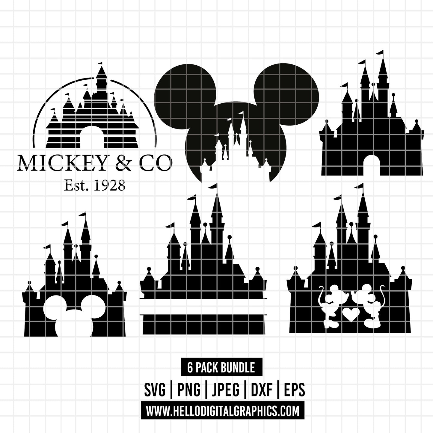 COD1838- The happiest place on earth svg, Castle svg, disney castle svg, disney svg, magic svg, cricut, silhouette