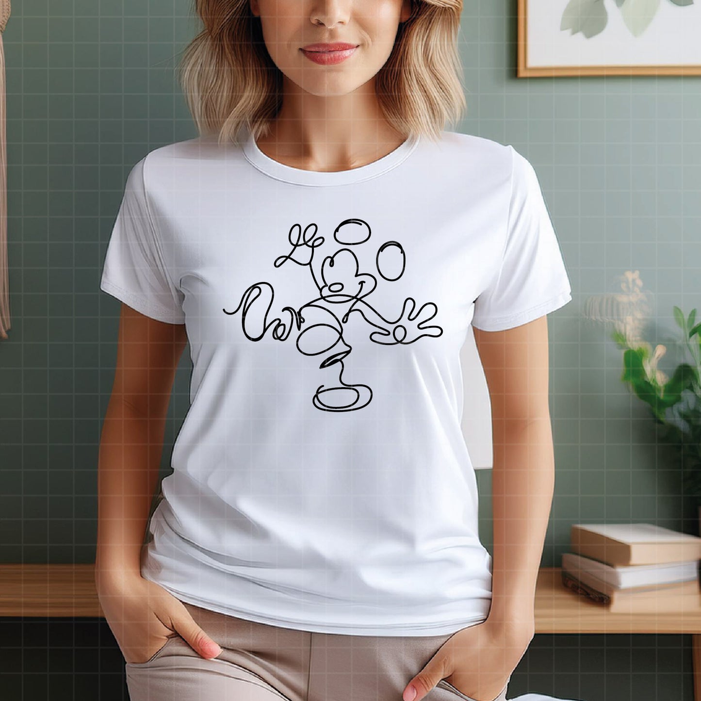 COD1840- Mickey sketch svg, Mickey outline Svg, Disney svg, Magical svg, Mickey face svg