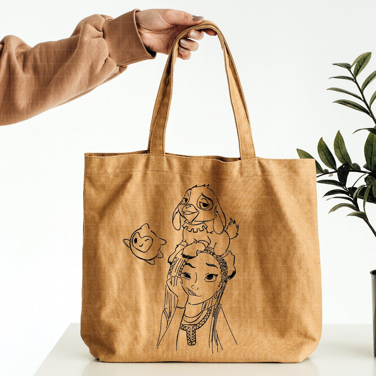 COD1881 - Asha & Valentino, Wish disney SVG, DTF, PNG - Disneyy wish characters clipart vector. Disneey Princess Asha dtf. Star of wish svg