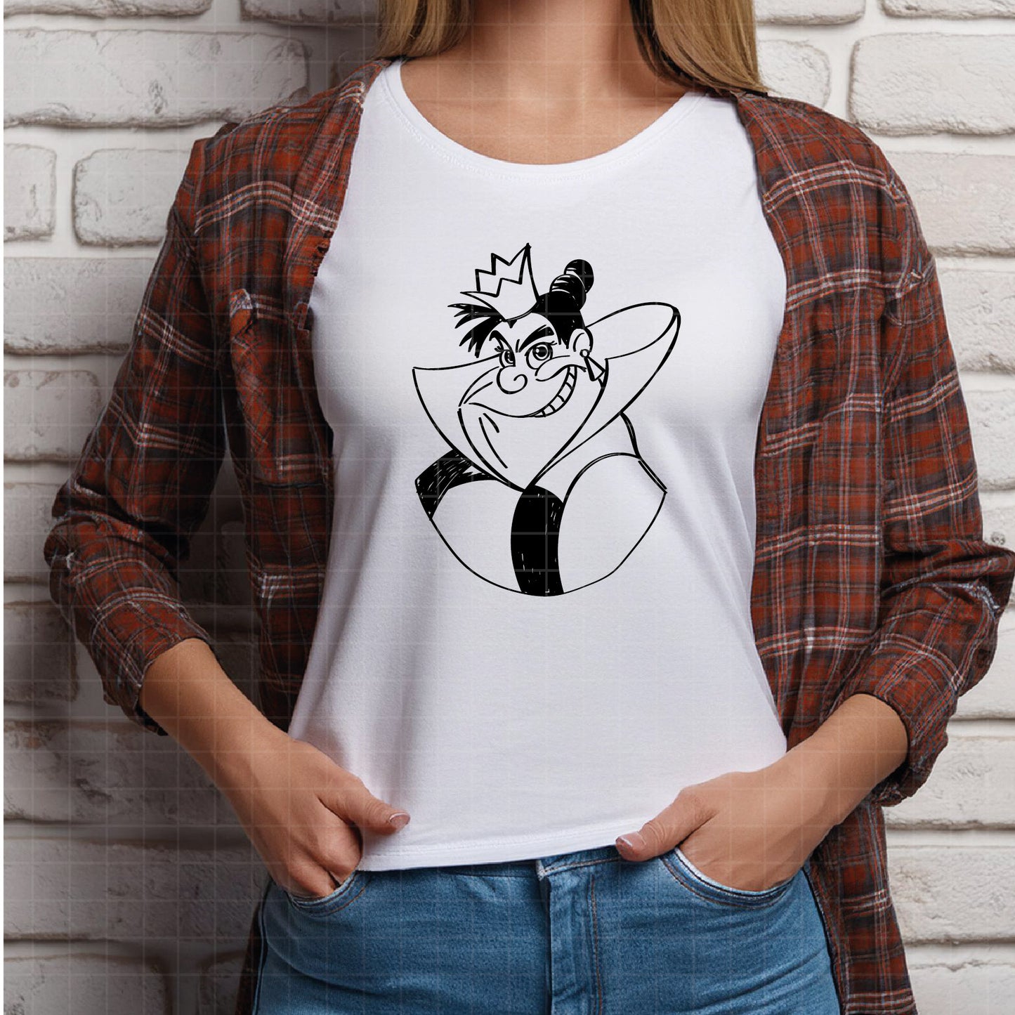 COD1890 - Red Queen Alice In Wonderland svg Shirt, Villains svg, The Queen Of Hearts svg, T-shirt, Villains png