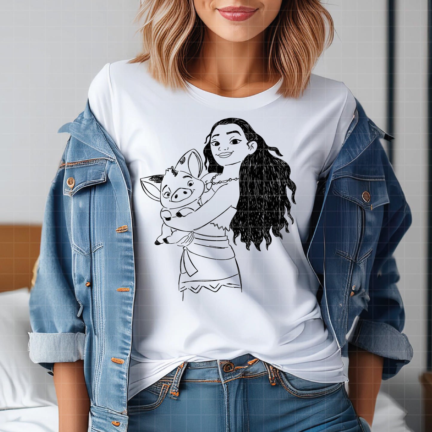 COD1913 - Moana svg, Princess svg, Disney svg, outine svg, Cricut, Silhouette, Tumbler svg