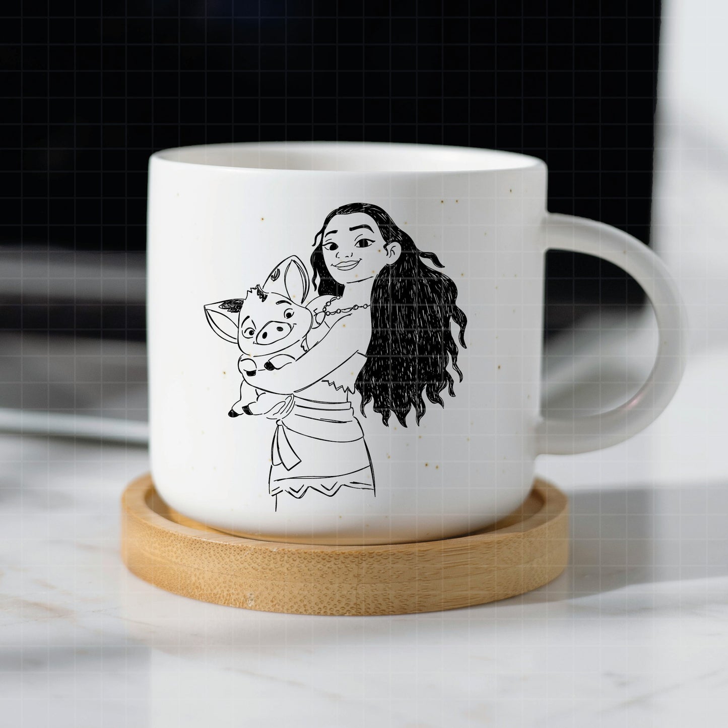 COD1913 - Moana svg, Princess svg, Disney svg, outine svg, Cricut, Silhouette, Tumbler svg