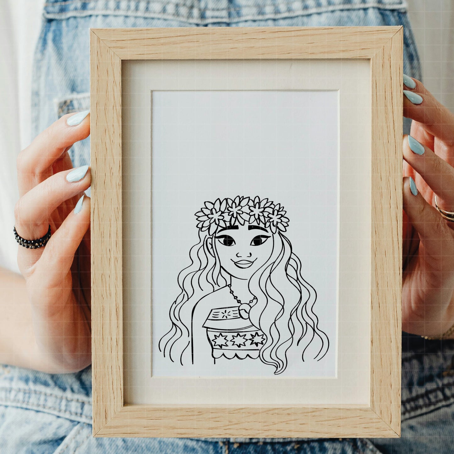 COD1915 - Moana svg, Princess svg, Disney svg, outine svg, Cricut, Silhouette, Tumbler svg