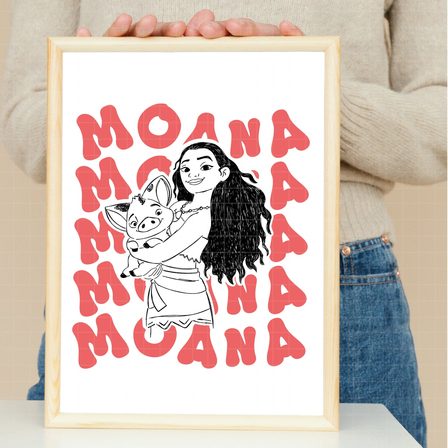 COD1935 - Moana svg, Princess svg, Disney svg, outine svg, Cricut, Silhouette, Tumbler svg