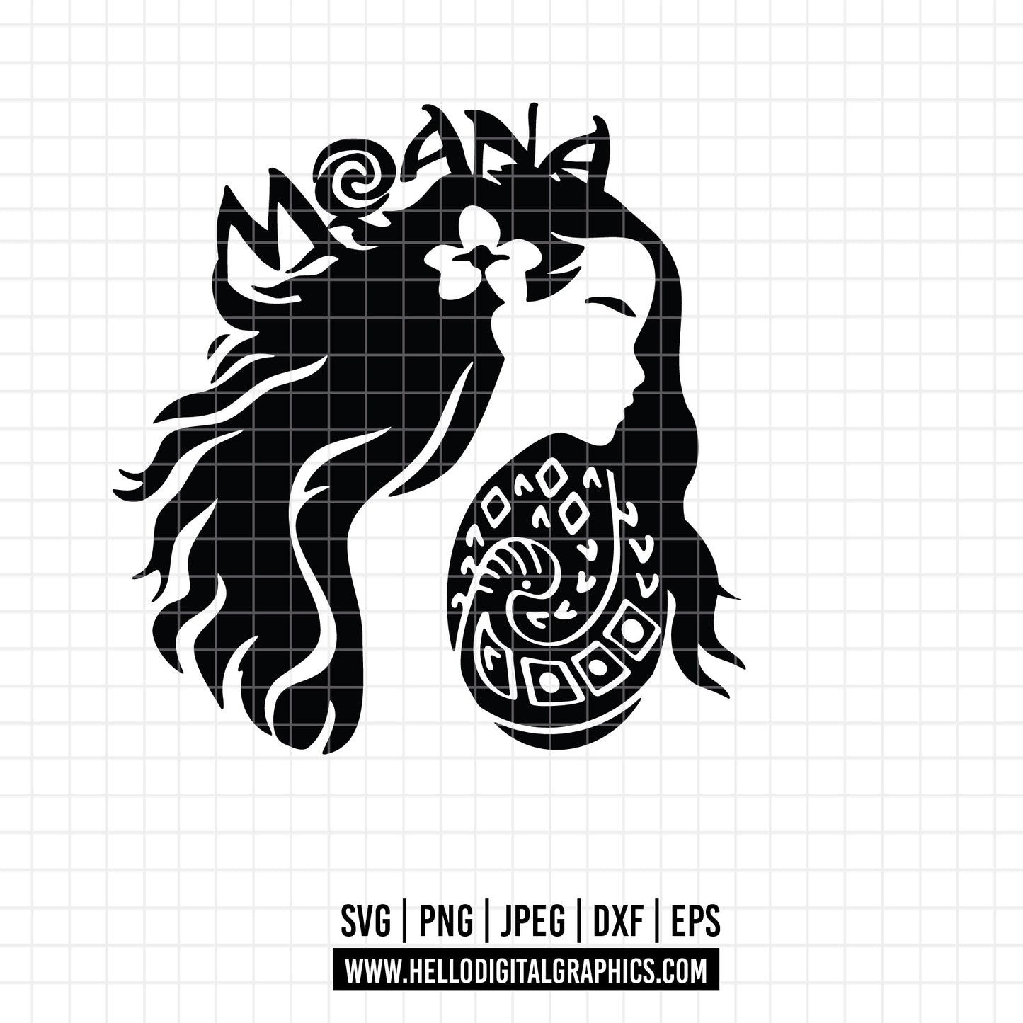 COD1944 - Moana svg, Princess svg, Disney svg, outine svg, Cricut, Silhouette, Tumbler svg
