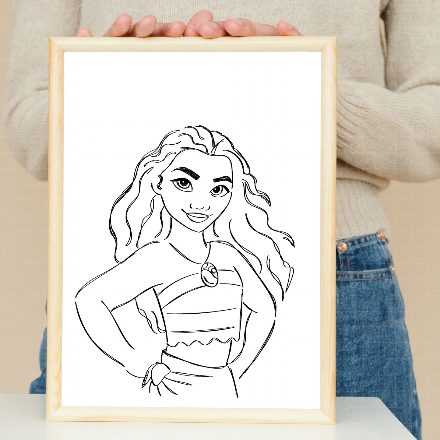 COD1996 - Moana svg, Princess svg, Disney svg, outine svg, Cricut, Silhouette, Tumbler svg