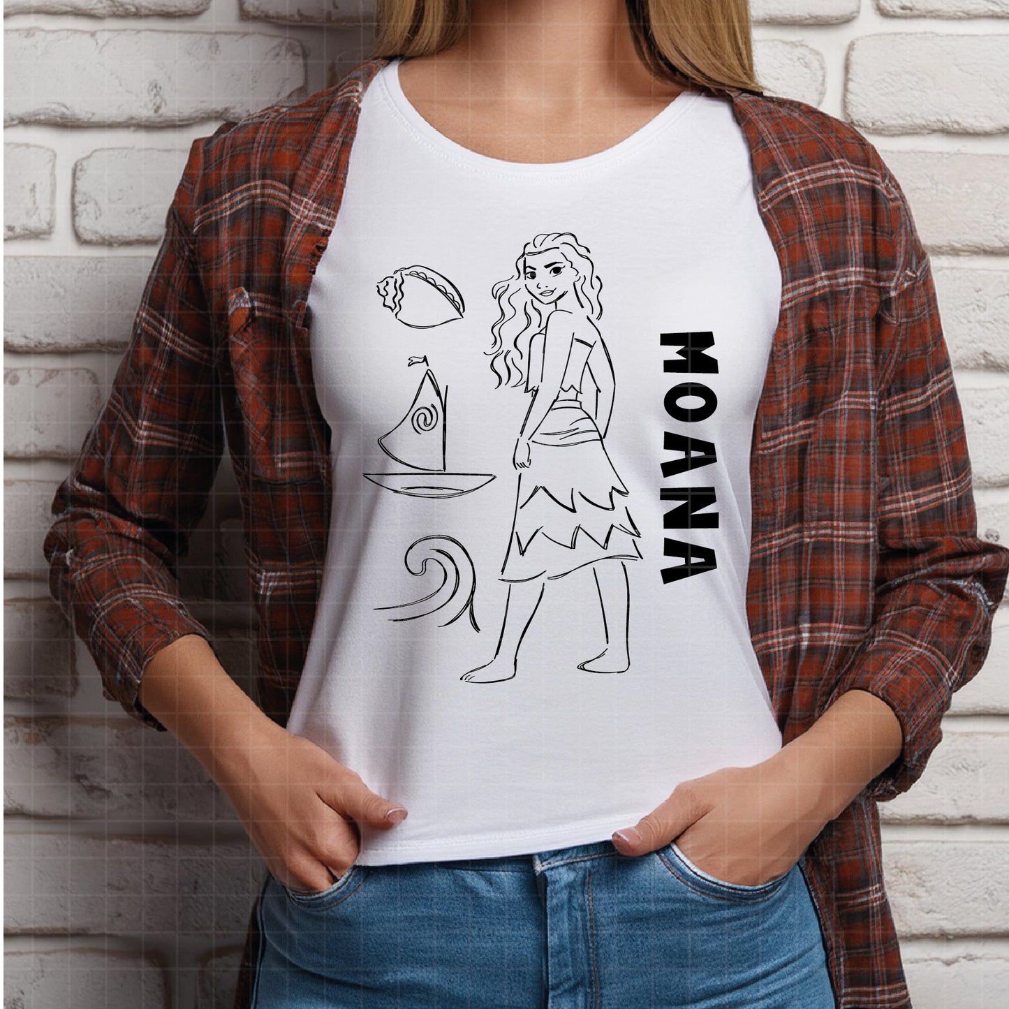 COD1997 - Moana svg, Princess svg, Disney svg, outine svg, Cricut, Silhouette, Tumbler svg