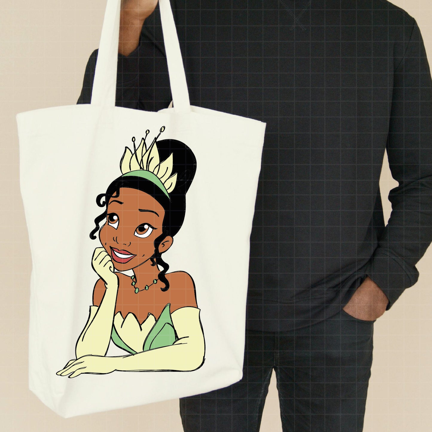 COD2040 - The frog and the Princess svg, tiana svg, frog svg, Princess Tiana with Frog, outline svg, cricut silhouette, Princess svg, Disney svg