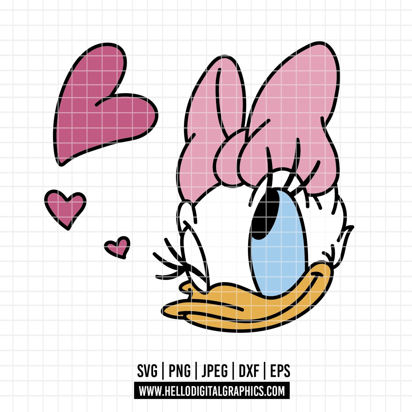 COD2048 - Daisy svg, Disney svg, mickey svg, minnie svg, Silhouette, Cricut