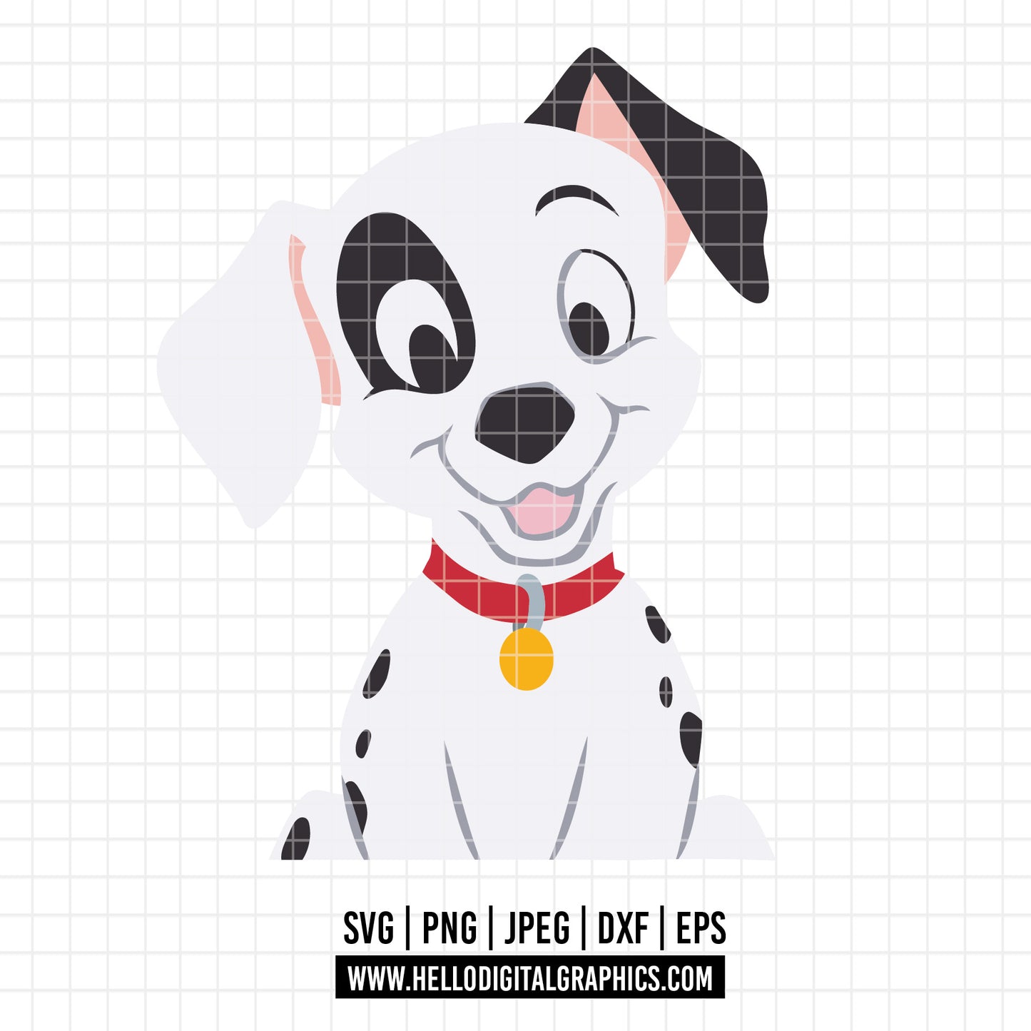 COD2063 - Dalmatian svg, dog svg, dalmatian cut file, puppy outline svg, disney svg, disney christmas svg