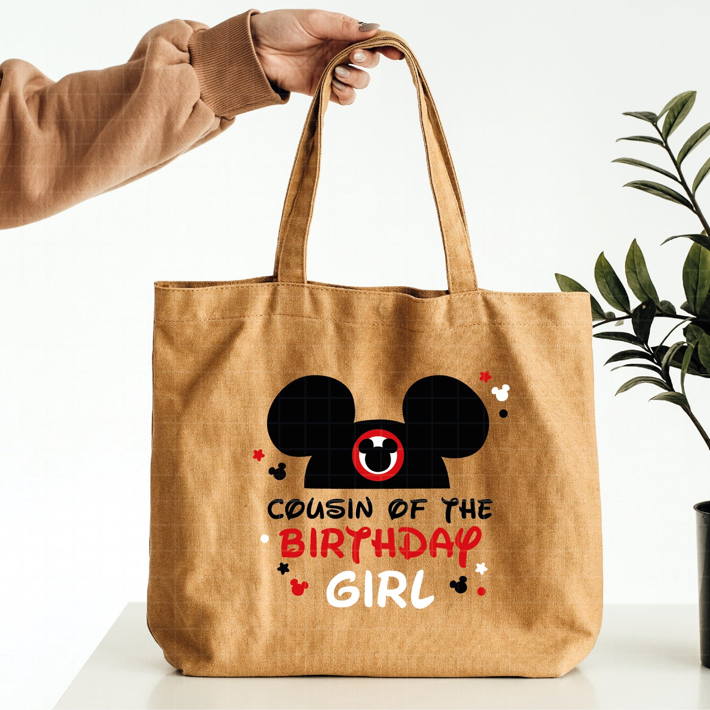 COD2075 - Cousin of the birthday girl svg, Birthday squad svg, birthday svg, minnie svg, castle svg, Silhouette, Cricut