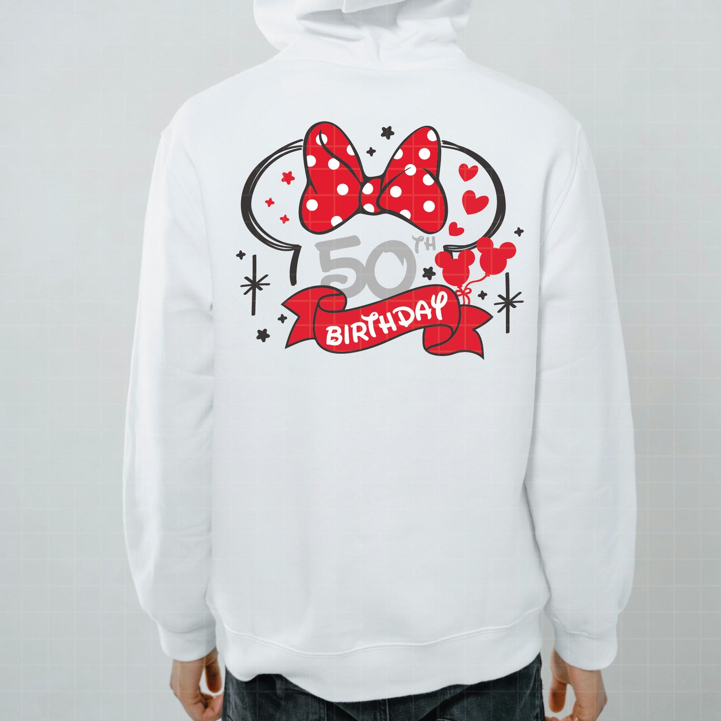 COD2076 - My 50th birthday svg, 50 Birthday Minnie svg, Birthday Girl Svg, Disneyland Birthday trip, Family shirt, Birthday Matching Shirts, PNG, DXF