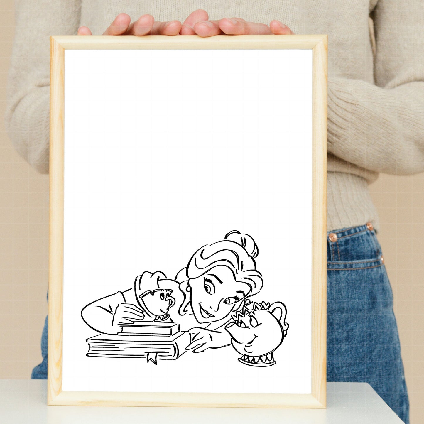 COD2130 - Beauty and the beast pack bundle svg, bella svg, beast svg, outline svg, cricut, silhouette,Disney svg