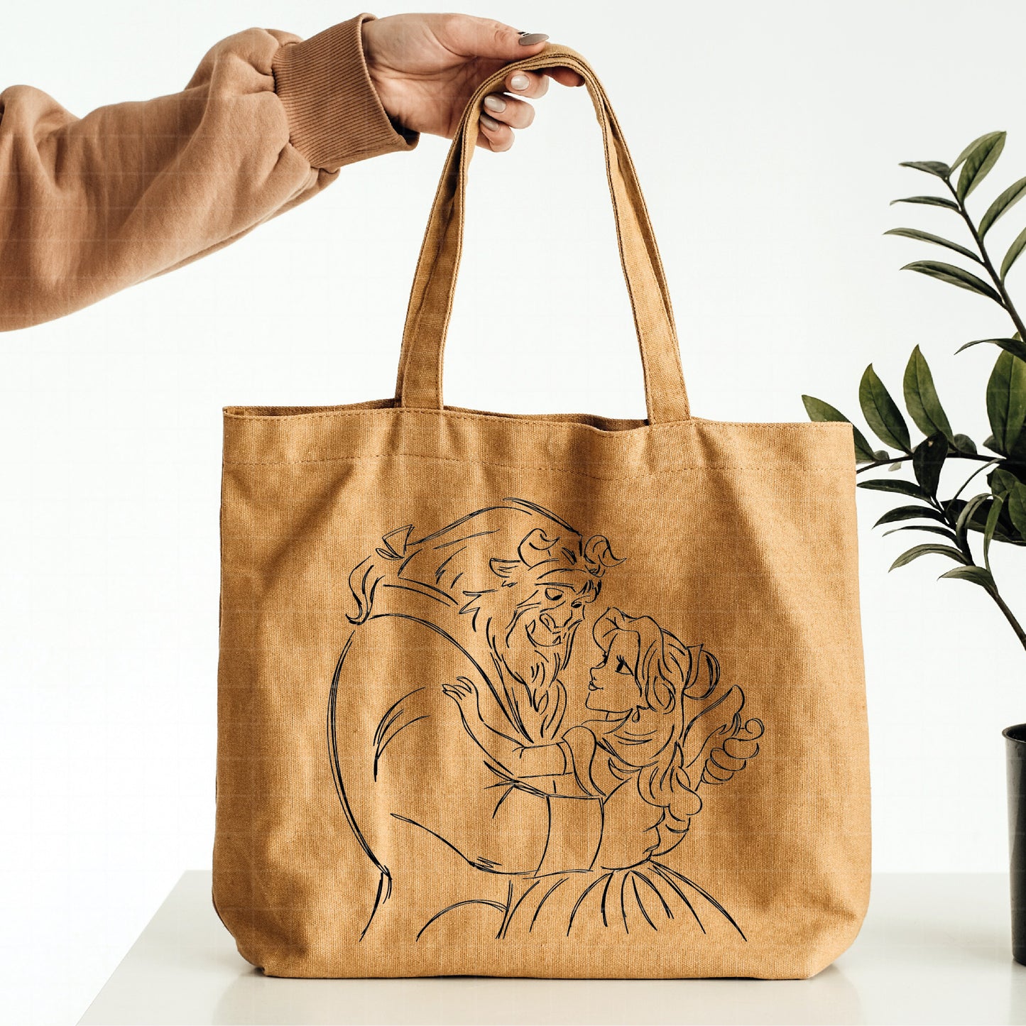 COD2157 - Beauty and the beast svg, bella svg, beast svg, outline svg, cricut, silhouette,Disney svg, Princess Belle